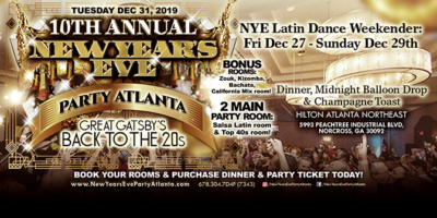 10th Annual Atlanta New Year's Eve Dinner & Dance Party Hilton Atlanta